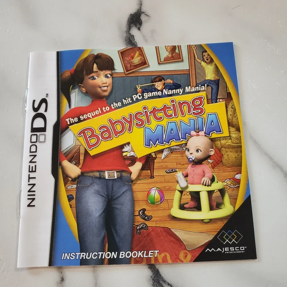 Babysitting Mania Nintendo DS Video Game  *TESTED*